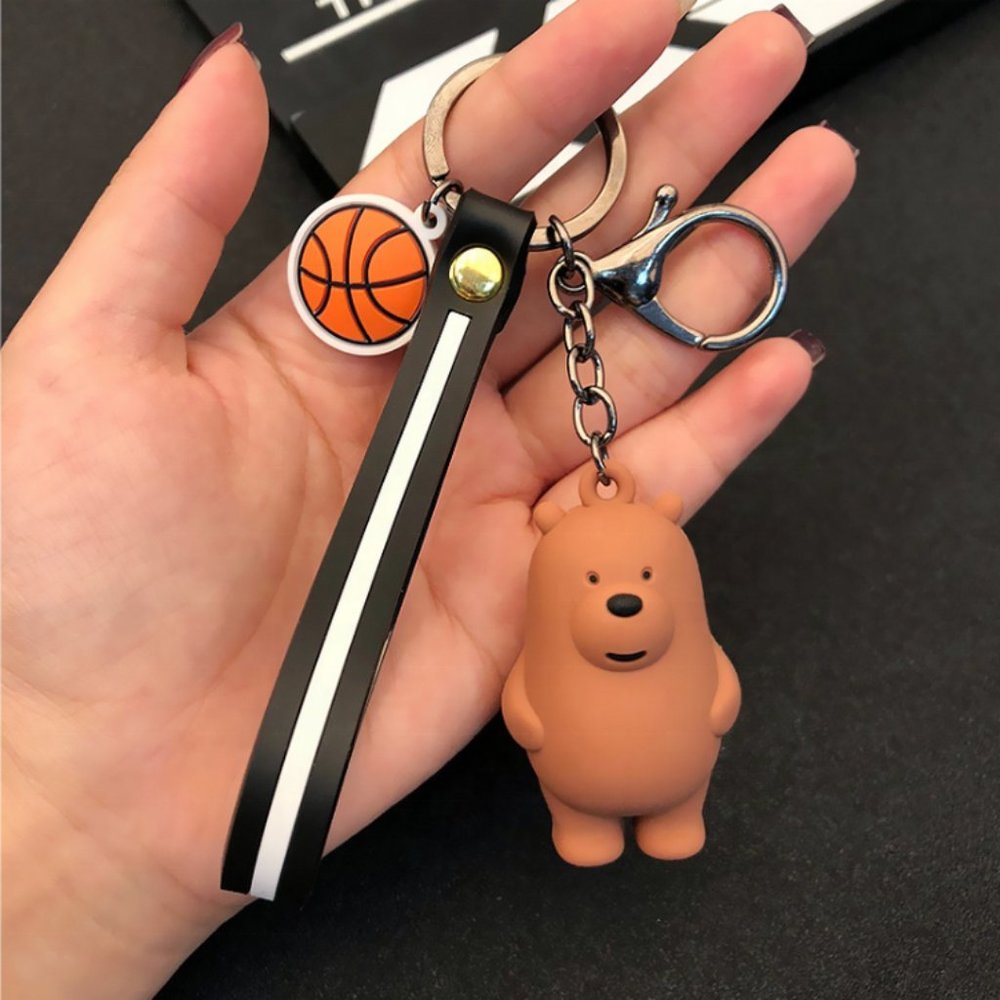 WE BARE BEARS Grizzly Bear Keychain